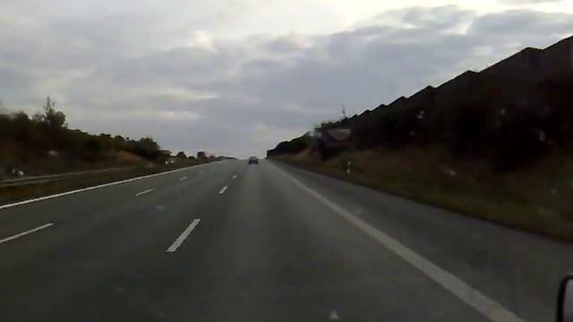 Autobahn A72 von Plauen in Richtung Chemnitz mit Mercedes Sprinter 313CDI