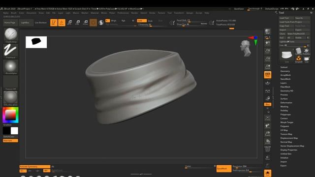 Autodesk 3ds Max, Zbrush, Substance Painter Stylized Hat Cylinder