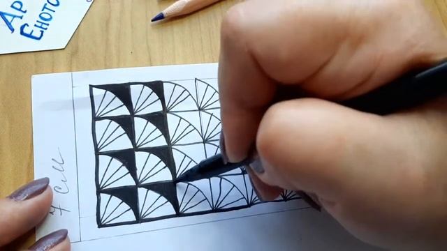 Закладка с узором в стиле зенарт. Bookmark with a zen art style pattern. Draw doodling patterns