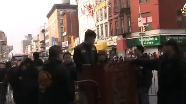 NYC Chinatown New York Chinese New Year Lion Dance 2014