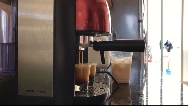 Quick & Easy Latte [ Morphy Richards Espresso Maker & Starbucks Arabica Coffee Beans ]