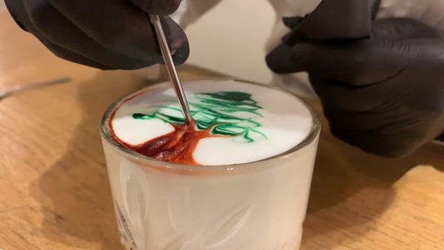 How to Make a Latte Art Christmas Tree Holiday Special