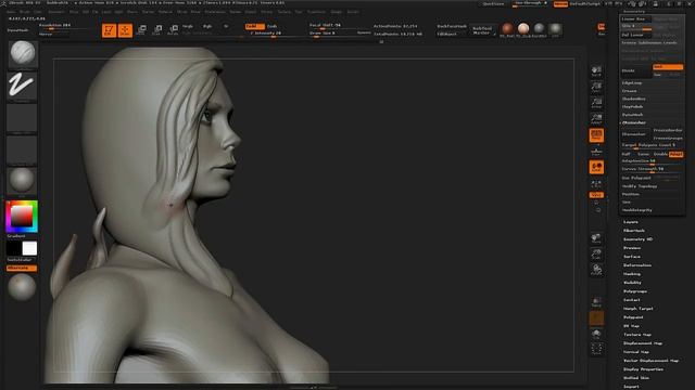 How to Sculpt Hair in ZBrush Tutorial HD