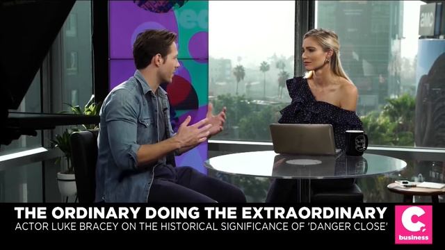 Luke Bracey discussing Danger Close the Battle of Long Tan