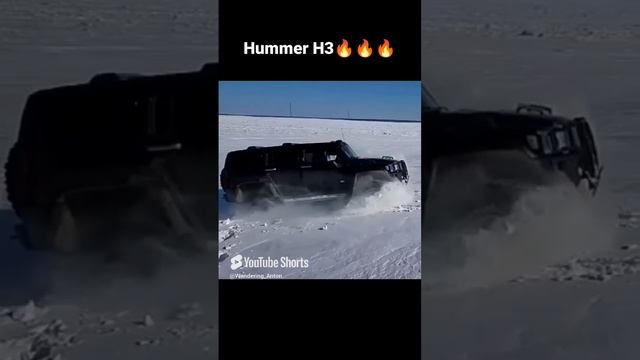 Hummer H3 в снегу