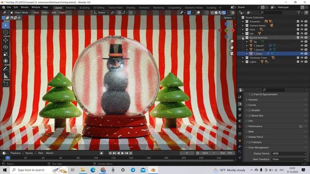 Blender 2024 for All levels- Create Realistic Holiday Terrarium - Sasha Luvr_12