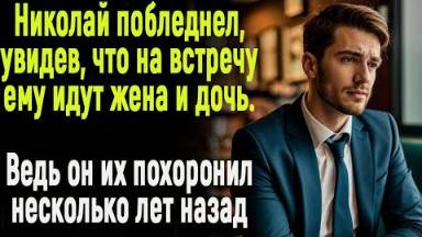 Николай побелел, увидев что на встречу ему идет жена с дочерью. Он их похоронил несколько лет назад