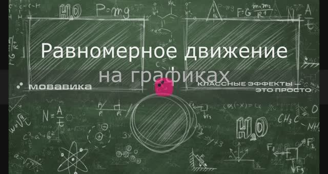 равномерное движение на графиках