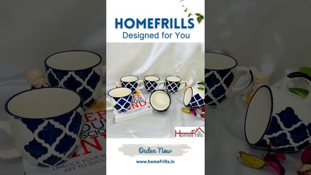 Homefrills 6 Premium Tea Cup Set #teacup #chailover #ceramics #live #shortsvideo #trendingshorts