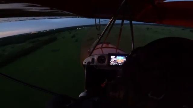 Ночной полет 🦉 Филина. Самолет ультра Лайт. Ultralight aircraft