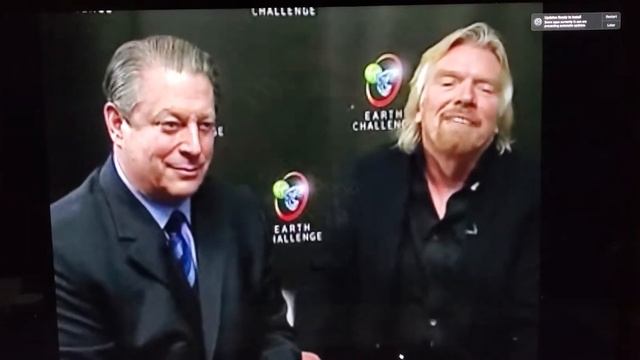 Al Gore & Richard Branson laugh about defrauding tax payers.