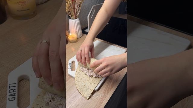 Рулетики из лаваша на завтрак 🧀