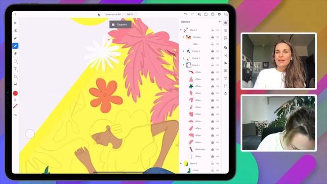 Illustrating Female Characters with Danii Pollehn and Emma Lextrait | Adobe Live