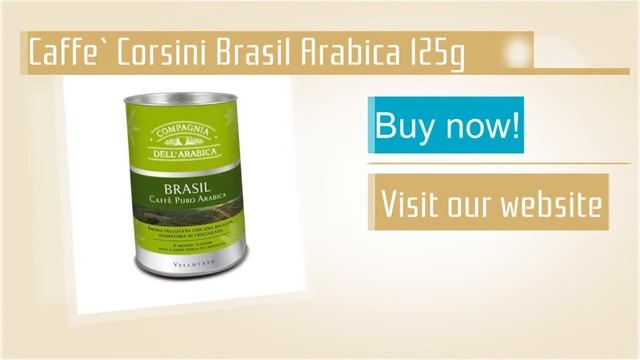 Caffe` Corsini Brasil Arabica 125g