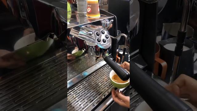 Challenge latte art with Victoria Arduino Eagle Tempo coffee machine at Food and Hotel Hanoi 2023