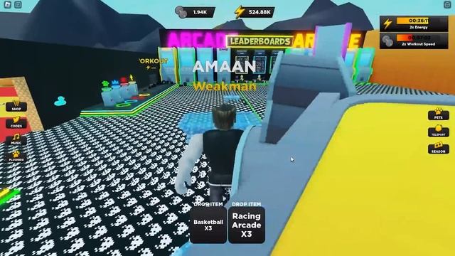 CHOP Trying To Become STRONGEST MAN in Roblox Lifting Simulator | shinchan roblox franklin pinchan