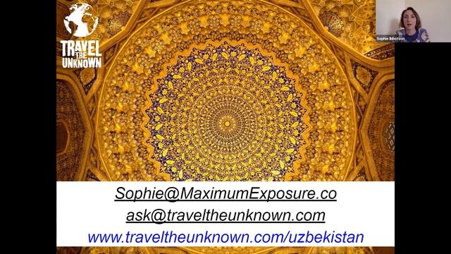 Uzbekistan with Sophie Ibbotson - May 2020 (Inspiring Events Online Series)