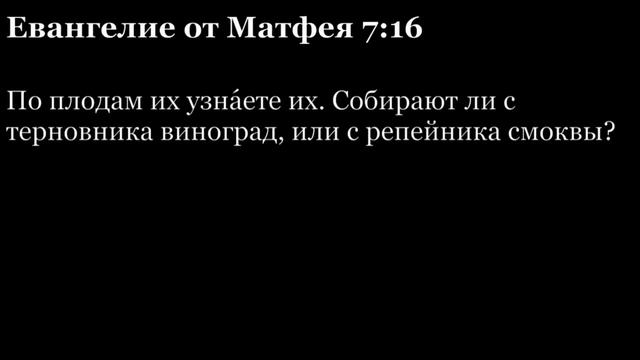 Евангелие от Матфея, глава 7