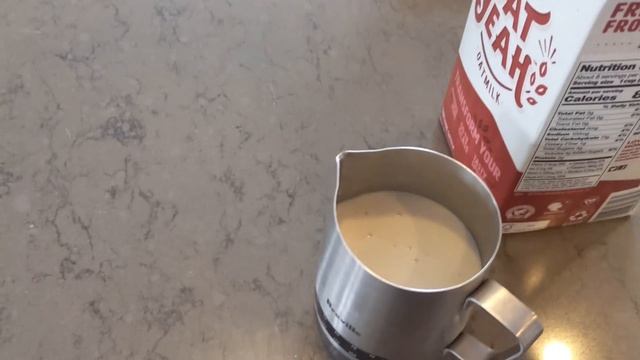 Silk - Oat Yeah oat milk latte taste test