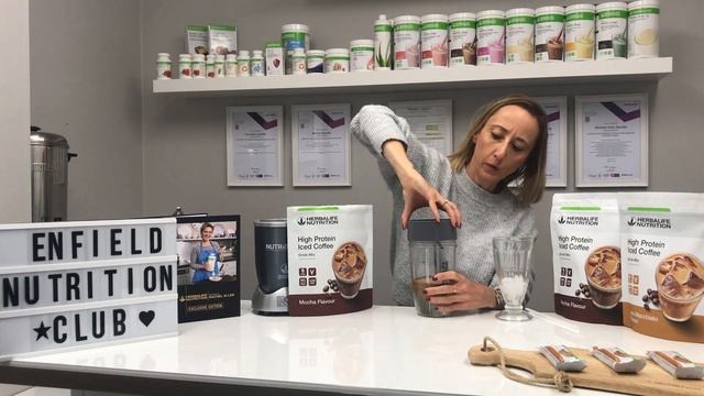 WHAT to have as a healthy snack.... Herbalife Protein Iced Coffee