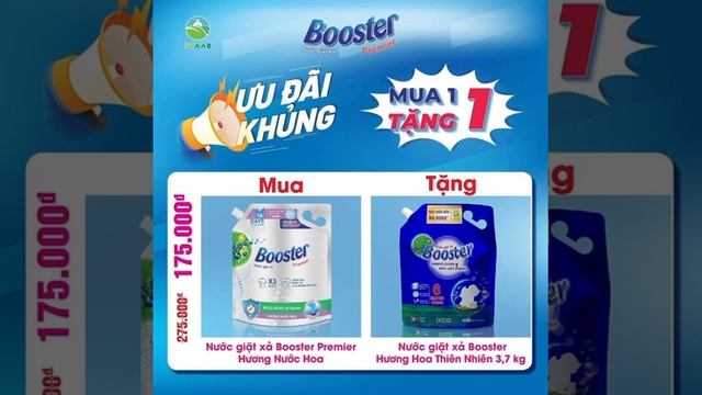 SĂN SALE BLACK FRIDAY CÙNG BOOSTER NHÉ - SẠCH NHANH, THƠM MỀM TRÊN TỪNG SỢI VÃI