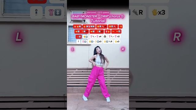 [TUTORIAL] BABYMONSTER - ‘DRIP’ (chorus 1) dance #babymonster #drip #kpopdance