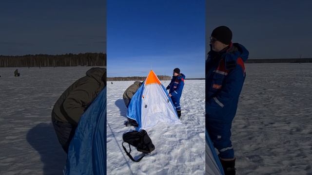 Зимняя рыбалка на Белоярке.