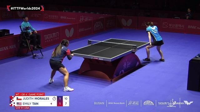 Judith Morales (CHI) vs Emily Tan (USA) | WT G4 - Match 3 | #ITTFWorlds2024