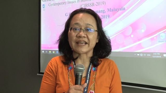 10th GCBSS Testimonial 156: Dr. Helen Tan Sui Hong, Universiti Teknologi Malaysia, Malaysia