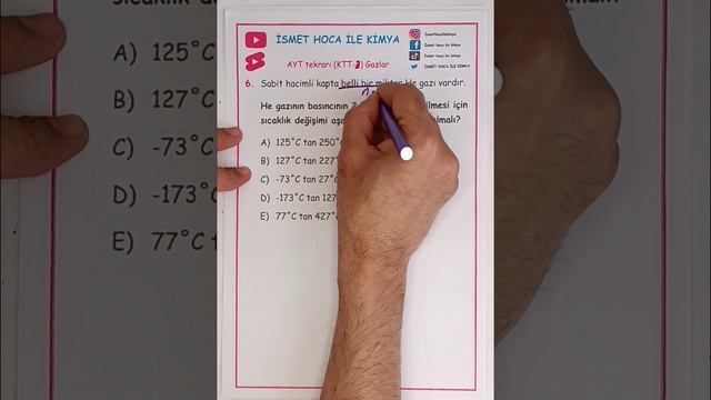 AYT konu tarama testi V3 gazlar