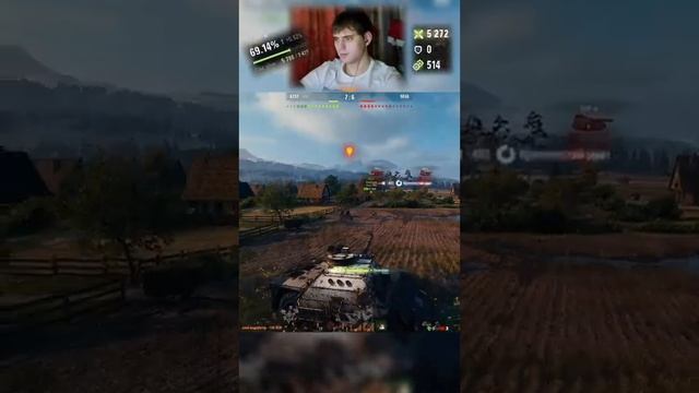 Легенда патча Concept No. 5 ／ 9100 урона／ мастер #shorts  #миртанков #worldoftanks #game #random