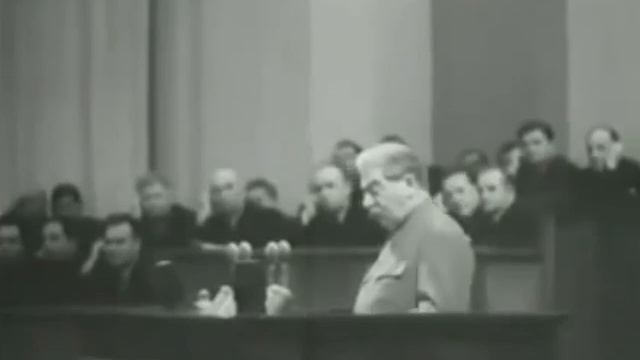 Выступление Сталина.