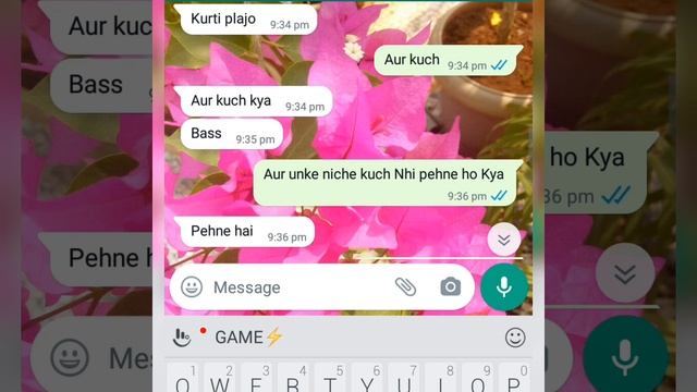 Gf bf Romantic night whatsapp chatting video ❤ Teri Aashiq
