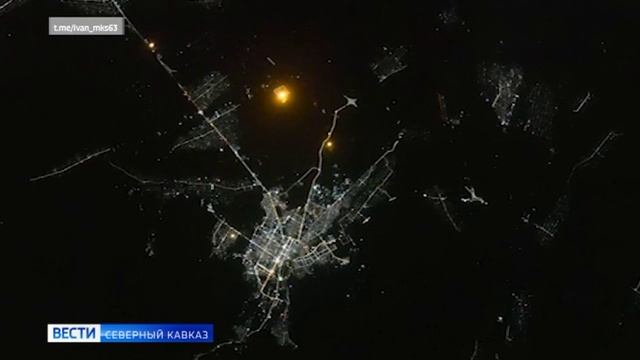 Северный Кавказ отмечал Новый год так, что было видно из космоса