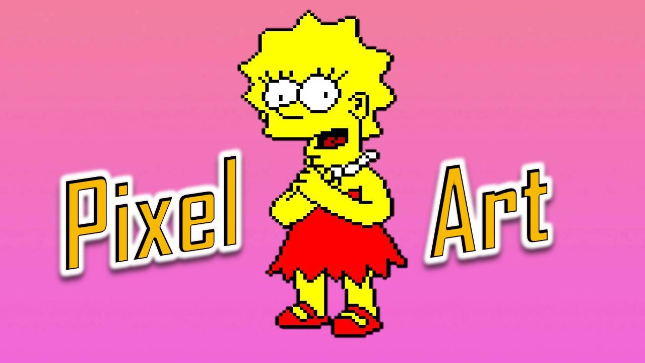 Рисуем Лизу Симпсон. Pixel Art