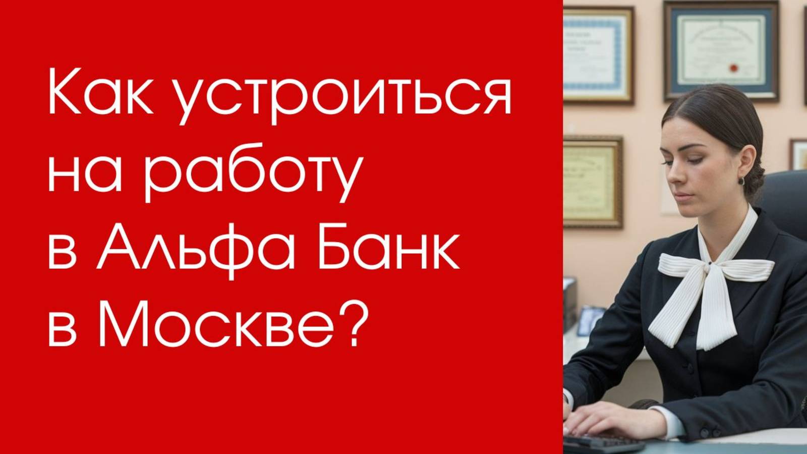 Как устроиться на работу в Альфа Банк в Москве