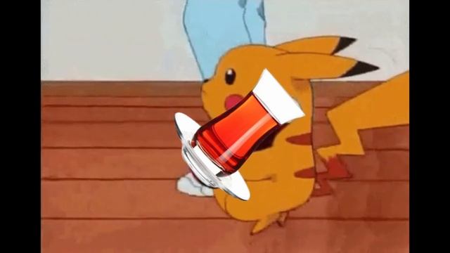 Pikachu çay içerse... (If Pikachu drinks turkish tea...)