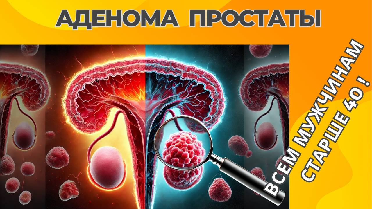 АДЕНОМА простаты | Всем мужчинам старше 40! ч.1