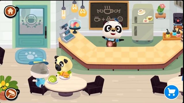 Dr.Panda make coffee ☕️ cappuccino and green tea for his customers || Dr.panda game