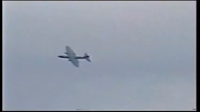 A Canberra + Jets flying past RAF Cranwell 09/03/2001