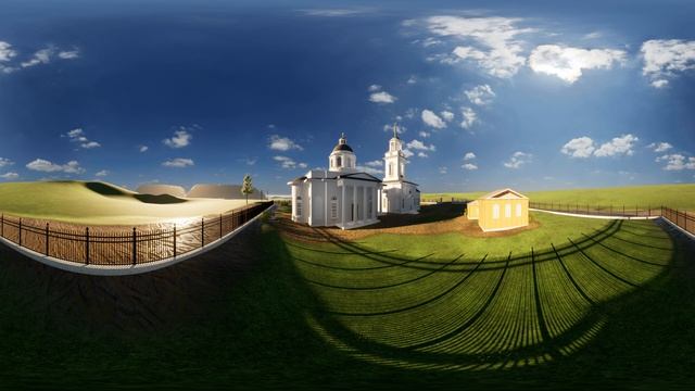 Twinmotion 360 Троицкий собор в Ставрополе-на-Волге. Вид со стороны северного входа.