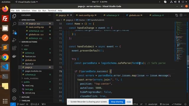 Next.js 14 Tutorial #29  🚀Mastering Schema Validation in Next.js with ZOD! 💡🛠️