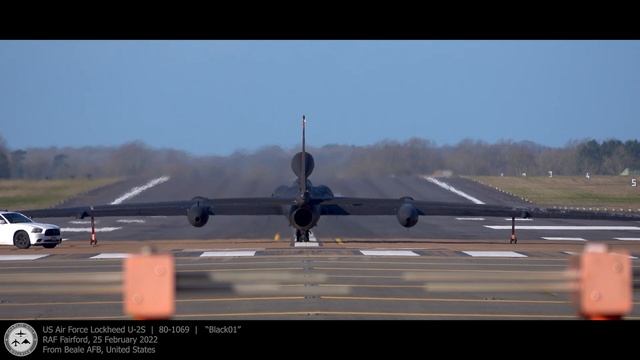 20 MINUTES of U-2 Dragon Lady Spy Plane Take Offs at RAF Fairford