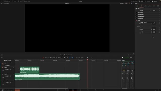Автоматическое приглушение музыки в DaVinci Resolve. Плагин Ducker v2.0