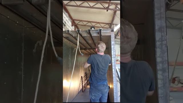 Транспортная система на порошковую камеру