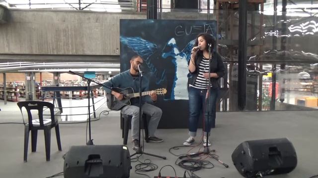 Rafa Alface e Karina Costa no Sarau Encontro de Utopias  ( novembro 2016).