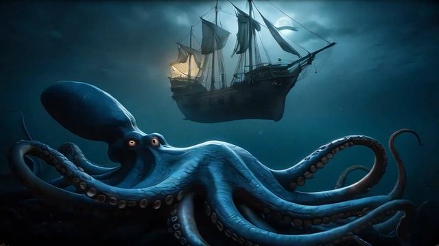 The Pirate Skeleton and the Sea Monster： A Battle for Survival