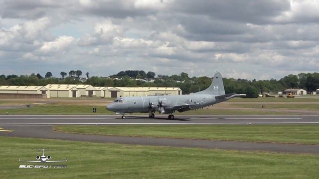 Lockheed CP-140 Aurora Royal Canadian Air Force arrival at RAF Fairford RIAT 2019 AirShow