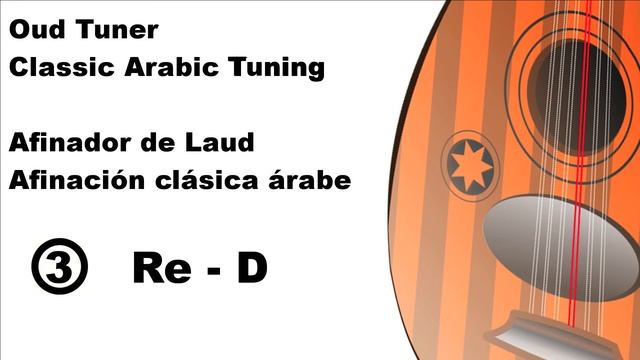 Oud Tuner Classic Arabic Tuning - Afinador de Laud Afinación Clásica Árabe