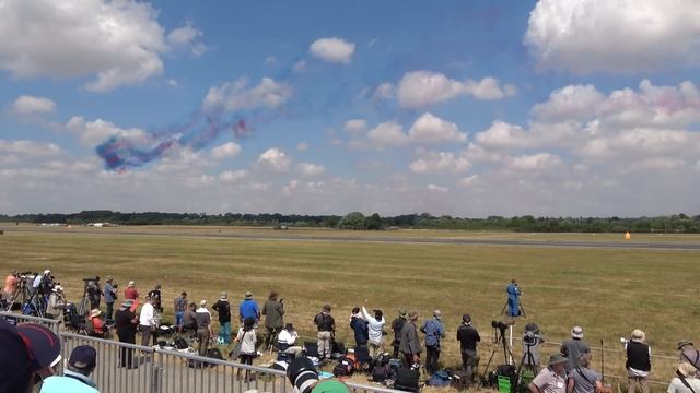 RIAT 2018 RAF Red Arrows congratulations on RAF100 !!! イギリス空軍 レッドアローズ